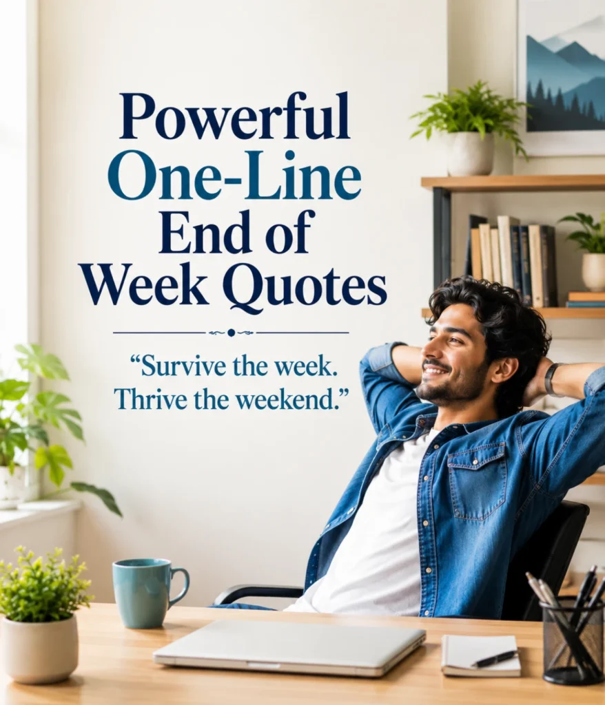 Powerful One-Line End of Week Quotes