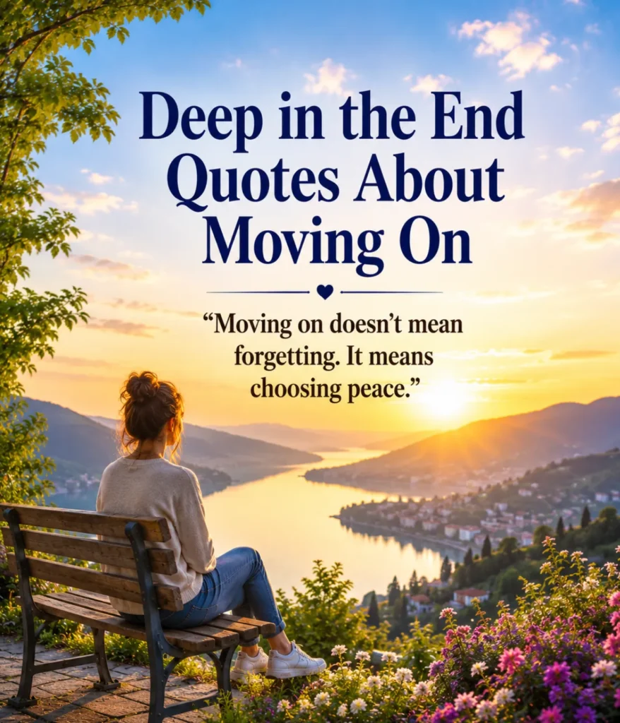 Deep in the End Quotes About Moving On