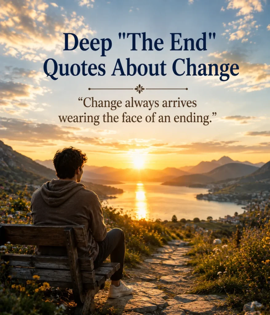 Deep "The End" Quotes About Change