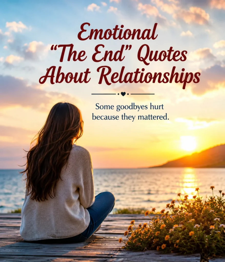 Emotional "The End" Quotes About Relationships