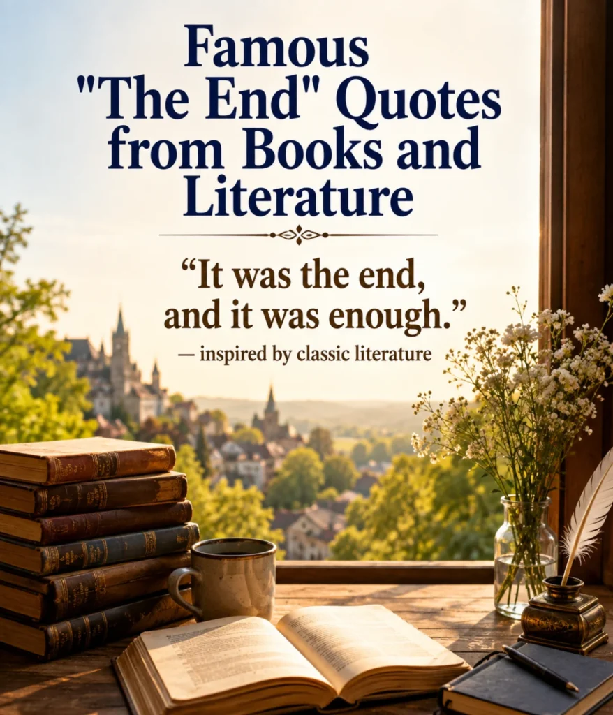 Famous "The End" Quotes from Books and Literature