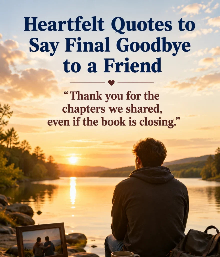 Heartfelt Quotes to Say Final Goodbye to a Friend