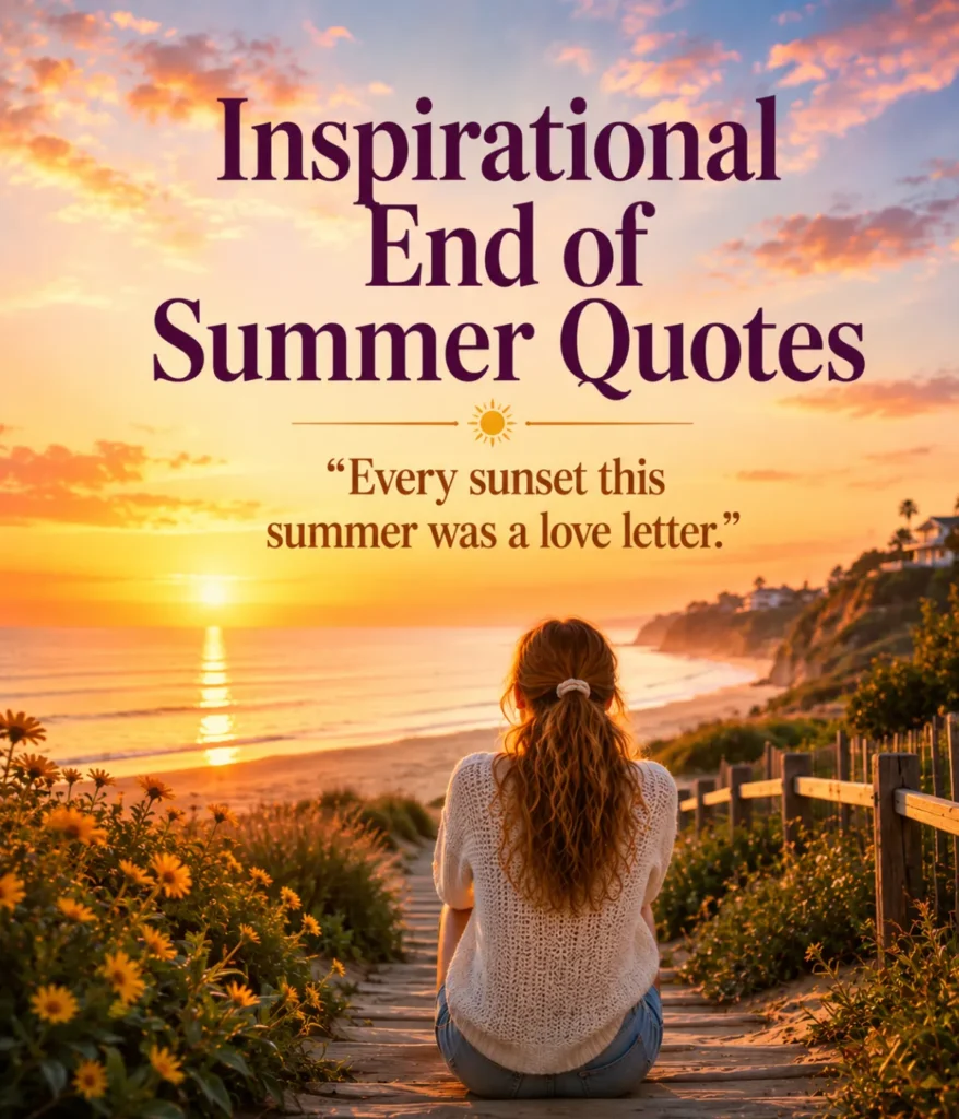 Inspirational End of Summer Quotes