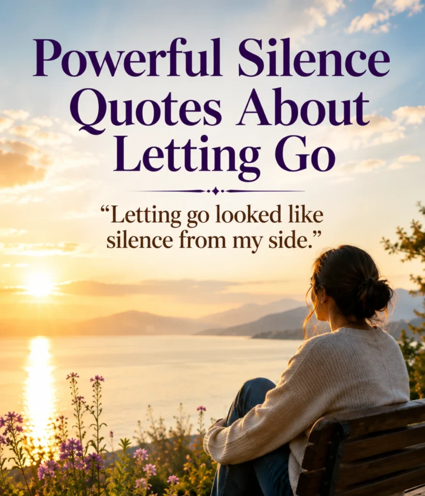 Powerful Silence Quotes About Letting Go