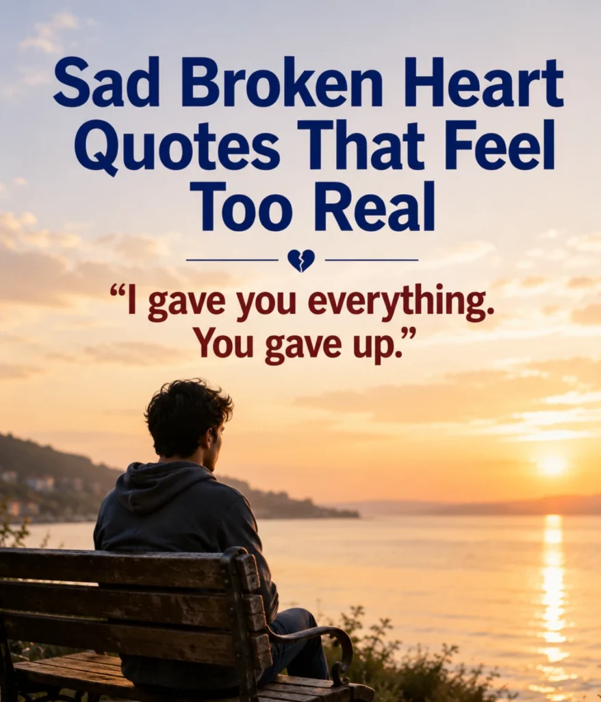 Sad Broken Heart Quotes That Feel Too Real