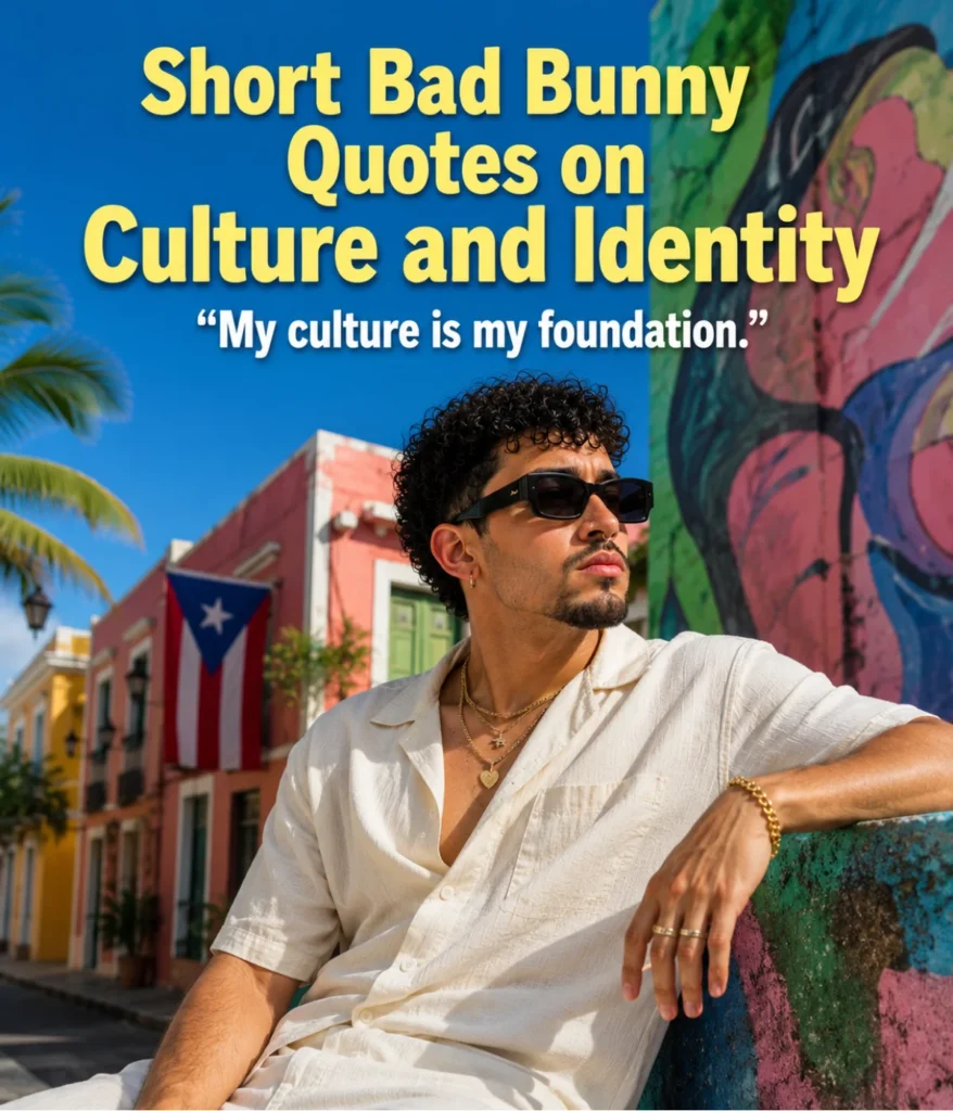 Short Bad Bunny Quotes on Culture and Identity