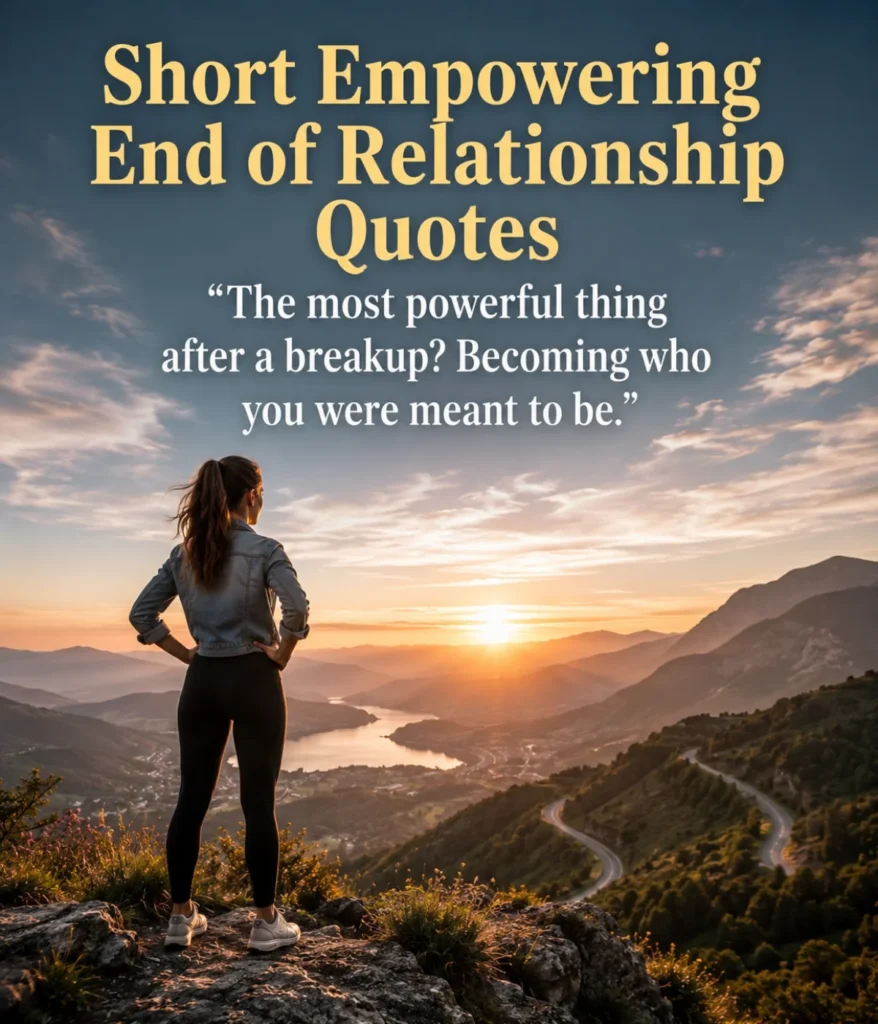 Short Empowering End of Relationship Quotes