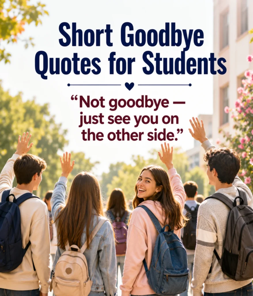 Short Goodbye Quotes for Students