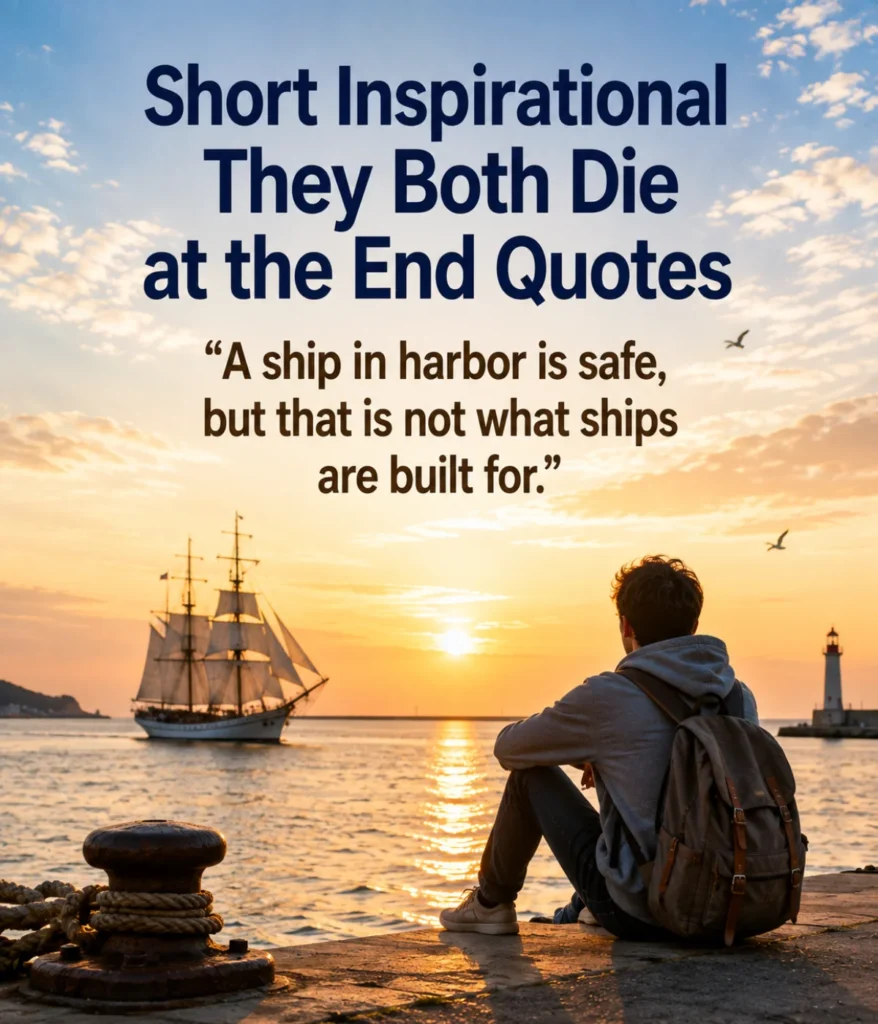 Short Inspirational They Both Die at the End Quotes