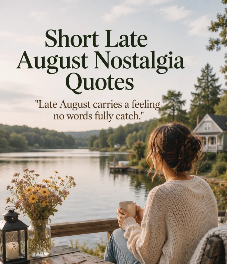 Short Late August Nostalgia Quotes