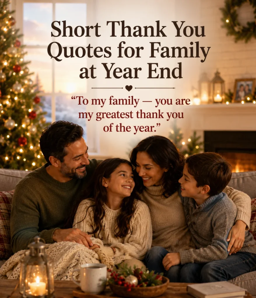 Short Thank You Quotes for Family at Year End